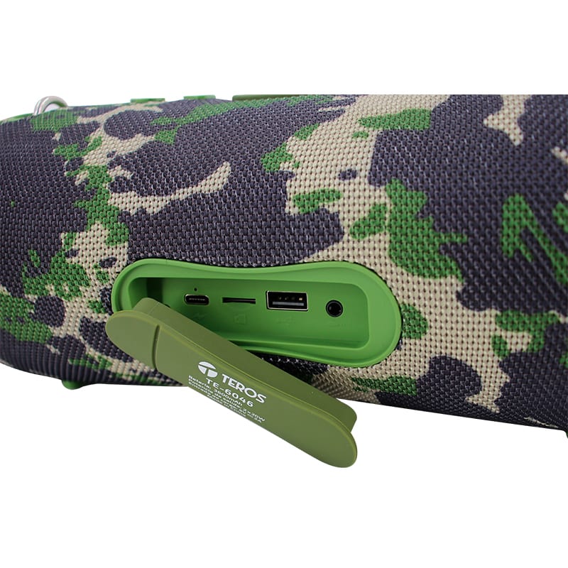 TEROS Parlante Ultra TE-6046G color verde militar camuflado 40 W3