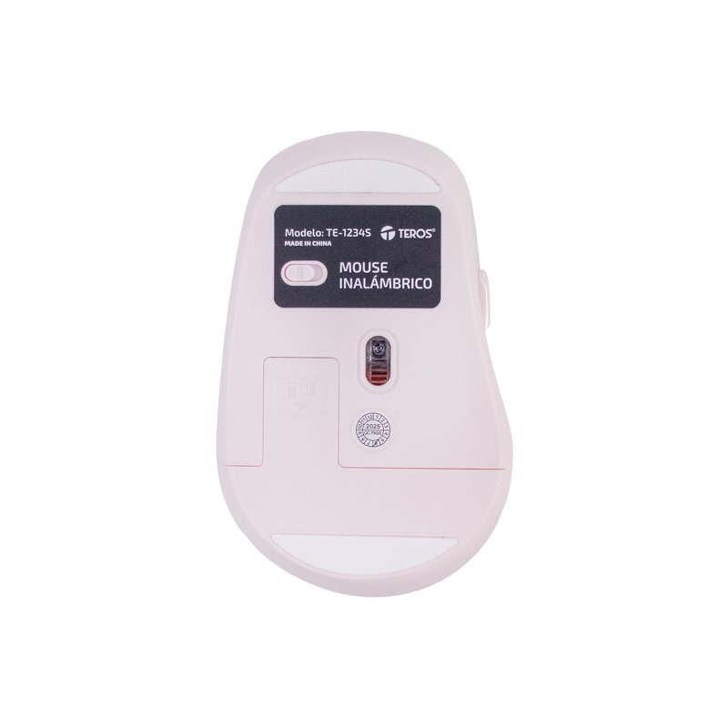 TEROS Mouse inalámbrico TE-1234S, 2.4GHz, 6 botones, USB, rosado4