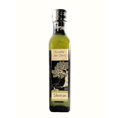 Aceite de oliva Sleman sabor Albahaca 250 ml.