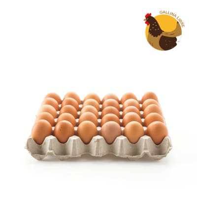 30 huevos Extra Gallina libre