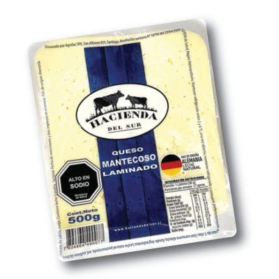 Queso Mantecoso laminado 500 grs.
