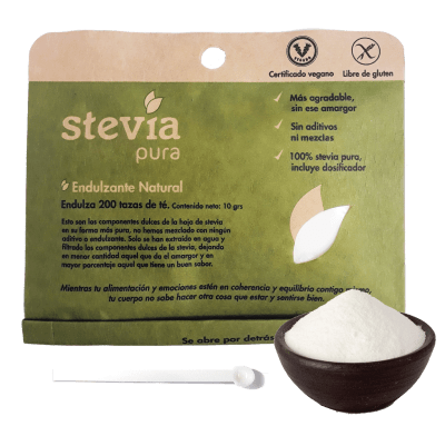 Stevia en polvo sobre 10 grs.