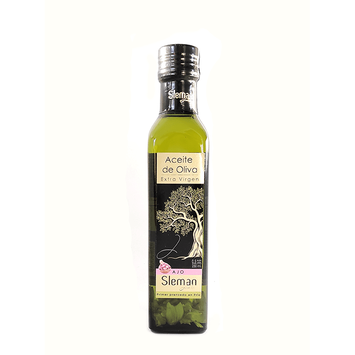 Aceite de oliva Sleman sabor Ajo 250 ml. 1