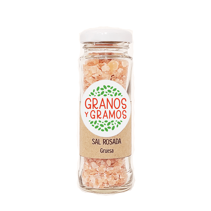 Frasco Sal Rosada Gruesa 100 grs. 1