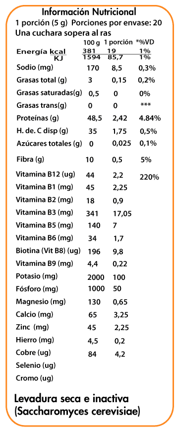 Levadura Nutricional en Copos3