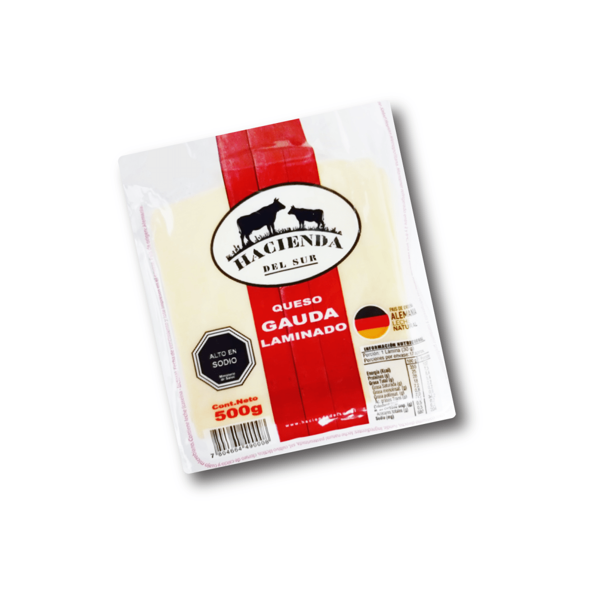 Queso Gouda laminado 500 grs. 1