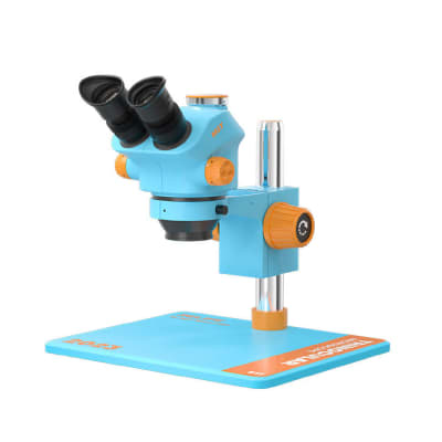 MICROSCOPIO TRINOCULAR HD RELIFE RL-M5T -B11 0.7-0.5X (1XCTV) Celeste