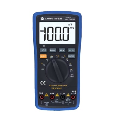 MULTIMETRO DIGITAL DT-17N AUTORANGO ORG - AZUL-NEGRO