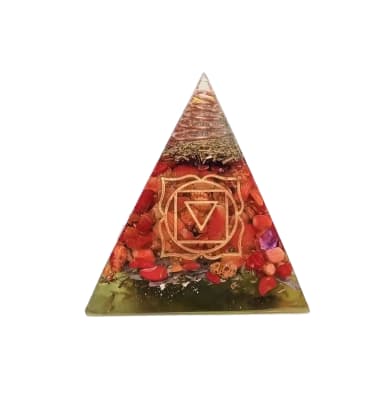 Piramide Mandalas 7 Chakras 5x5cm