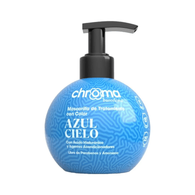 Mascarilla con Color Chroma Barcelona Azul Cielo 250 ml1