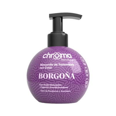 Mascarilla con Color Chroma Barcelona Borgoña 250 ml1