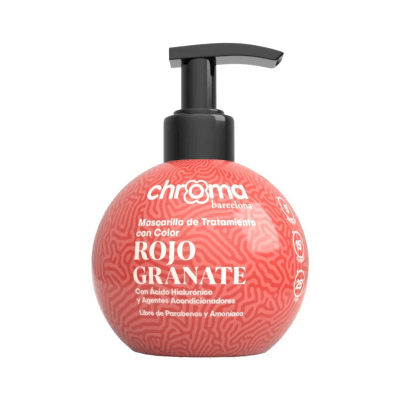 Mascarilla con Color Chroma Barcelona Rojo Granate 250 ml1