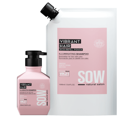 Set SOW Vibrant Hair Illuminating Shampoo 250 ml + Refill 1 L1