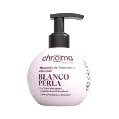 Mascarilla con Color Chroma Barcelona Blanco Perla 250 ml