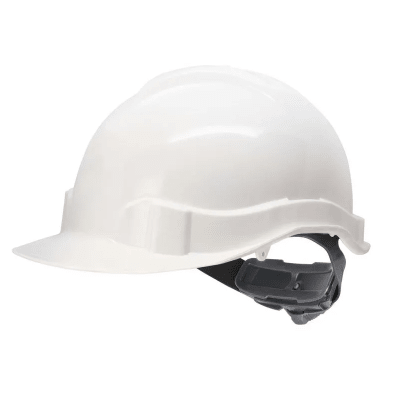 CASCO DE SEGURIDAD 6 PUNTAS BLANCO CON ARNÉS