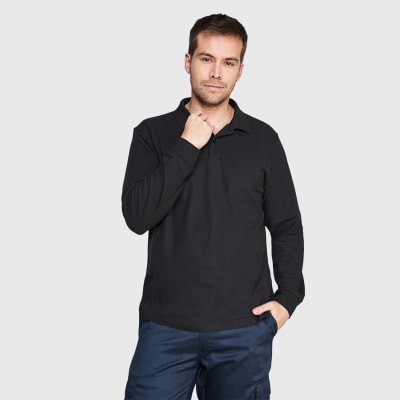 POLERA DE PIQUÉ 60/40 MANGA LARGA HOMBRE4