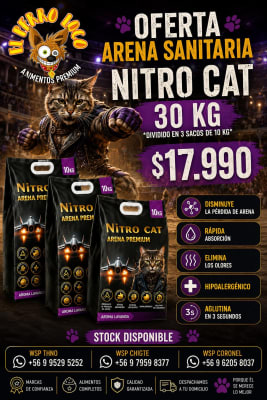 nitro cat arena sanitaria 30kg