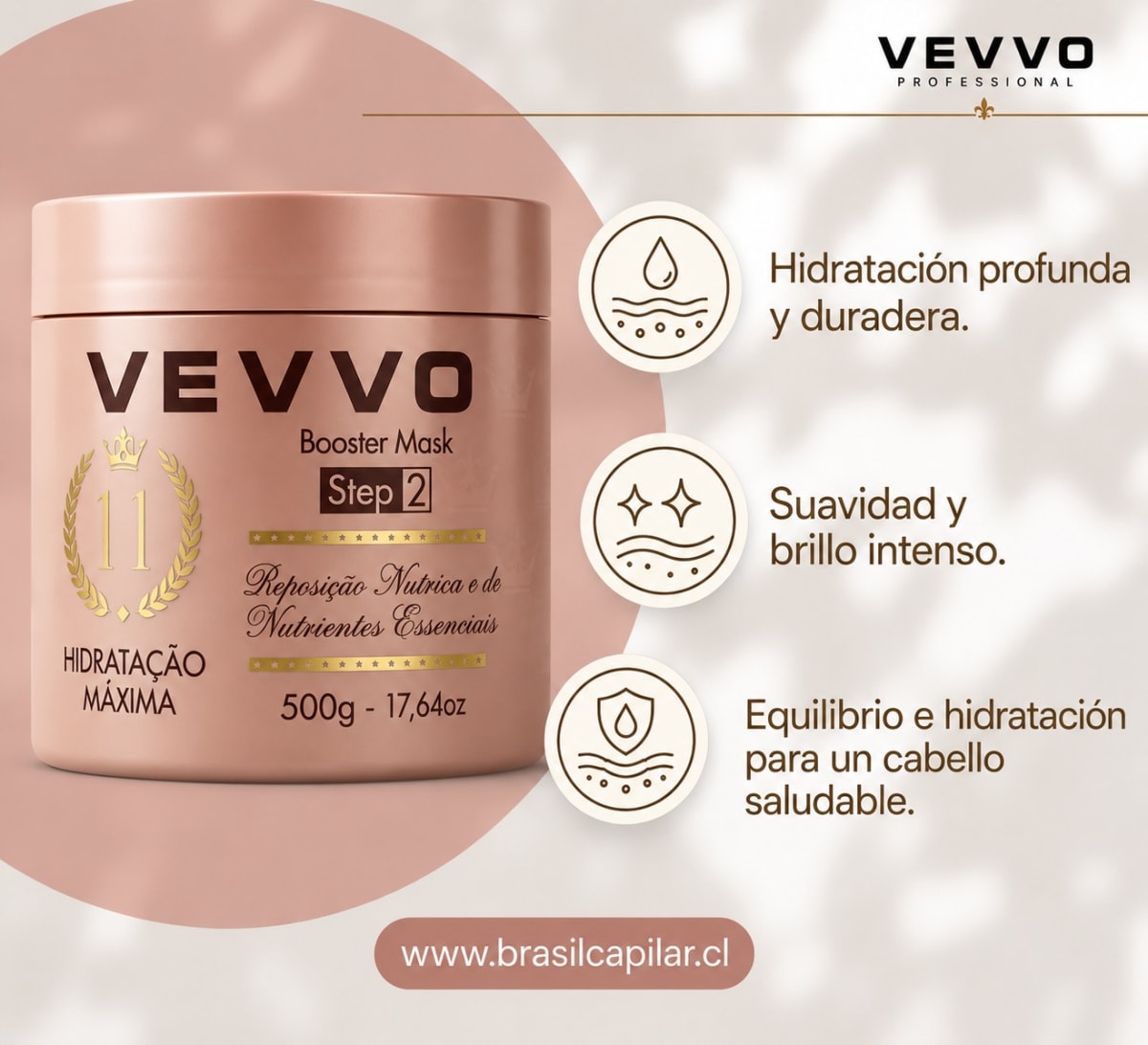 Mascara Booster Hidratación Máxima Vevvo1