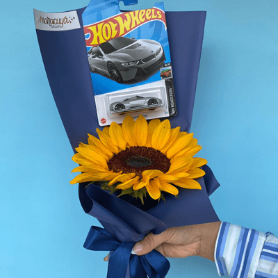 RAMO GIRASOL Y HOT WHEEL