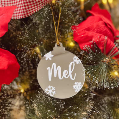 COLGANTE ACRILICO PLATEADO