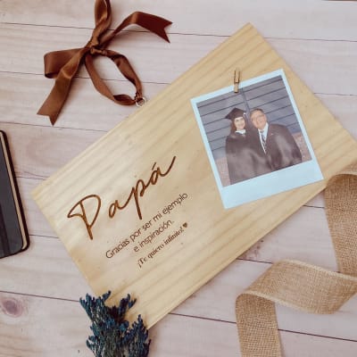 PLACA PORTAFOTO GRABADA PAPÁ