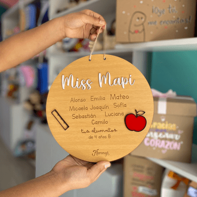 PLACA CIRCULAR MAESTRA