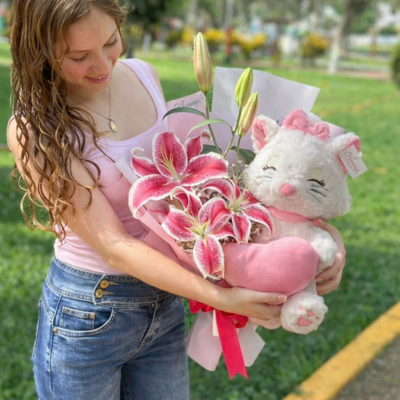 PACK GATITA MARIE Y FLORES