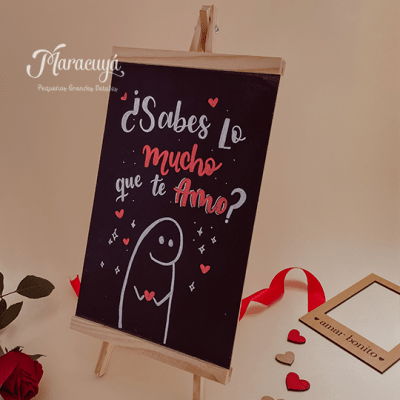 PIZARRA PERSONALIZADA CABALLETE