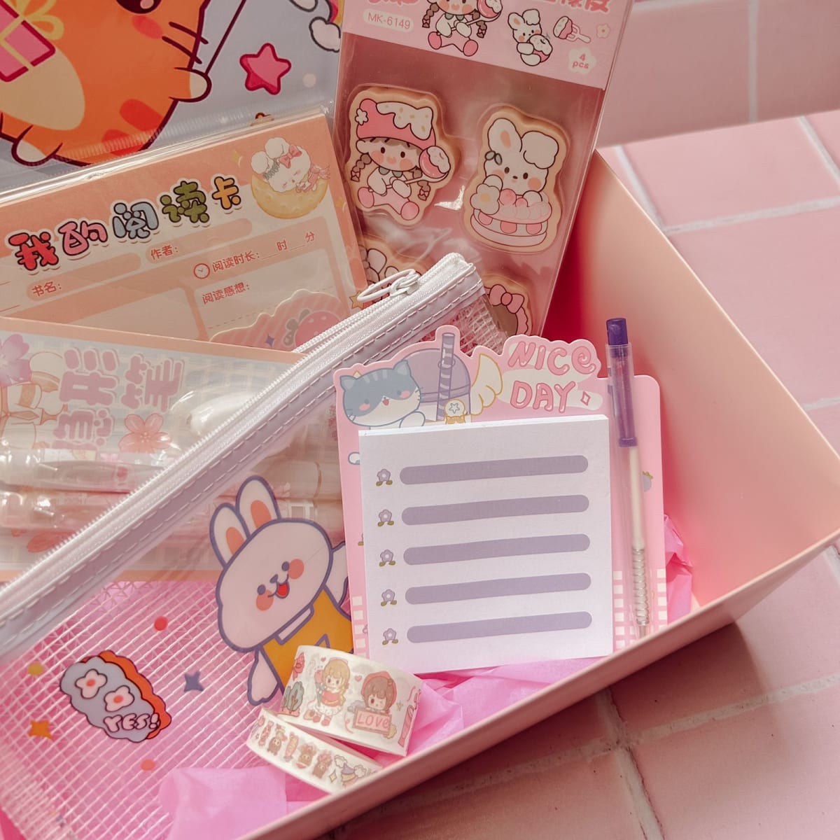 PACK PAPELERÍA KAWAII2