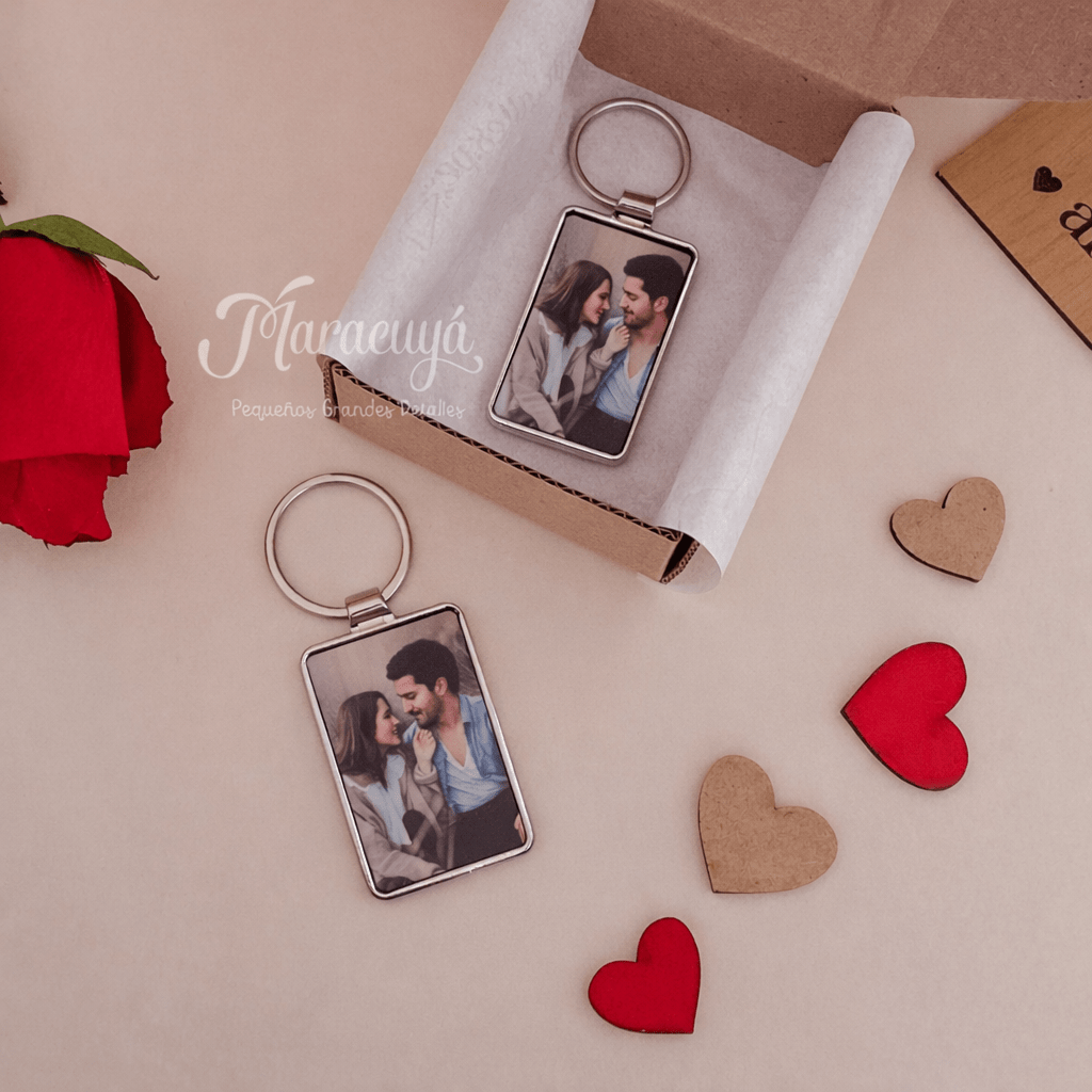 SET DE LLAVEROS FOTOGRÁFICOS METÁLICOS1