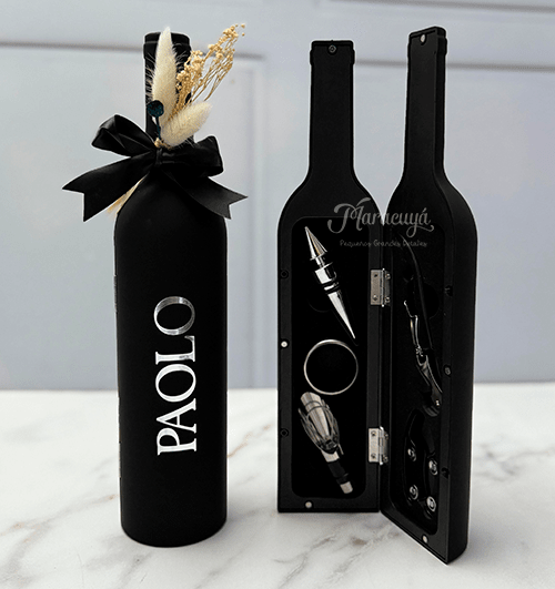 SET DE ACCESORIOS PARA VINO PERSONALIZADO1