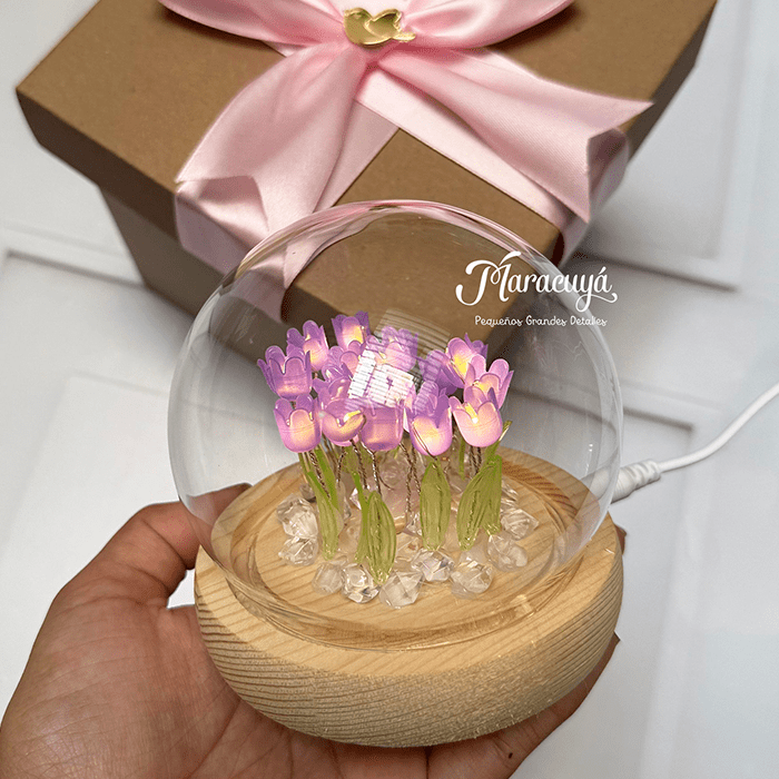 LÁMPARA TULIPÁN ESFERA EN CAJA1