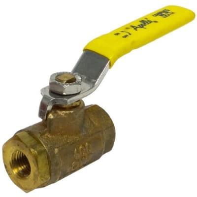 VALVULA DE BOLA 1/4FPT TUERCA/MANIJA  DE ACERO INOXIDABLE BRONCE 600 PSI COD 4 70-101-10
