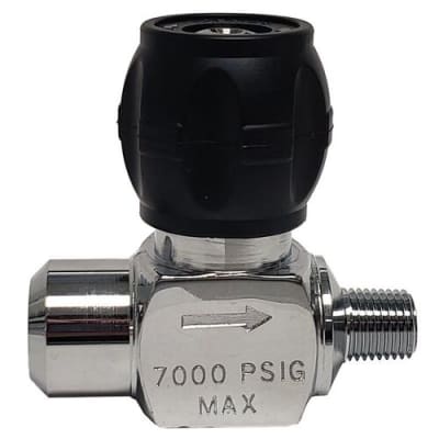VALVULA DE LINEA ,ENTRADA DE 1/4 FPT X SALIDA DE 1/4 MPT 7000PSI COD 6CVL-FM