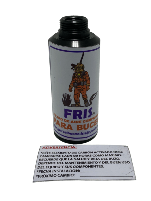 FILTRO CARBÓN ACTIVADO REUTILIZABLE AQUASTAR COMPRESOR DE BAJA