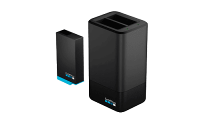 DUAL BATTERY CHARGER + BATTERY FOR GOPRO 5-6-7-81