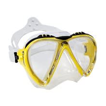 MÁSCARA CRESSI SUB MODELO LINCE TRANSPARENTE/AMARILLO