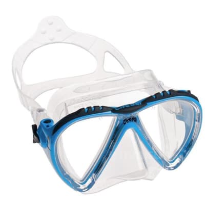 MÁSCARA CRESSI SUB MODELO LINCE TRANSPARENTE/AZUL