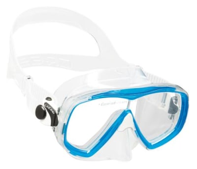 MÁSCARA CRESSI ESTRELLA TRANSPARENTE/CELESTE