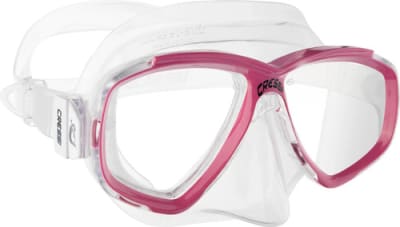 MÁSCARA CRESSI SUB MODELO PERLA TRANSPARENTE/ROSADA