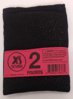 PLOMO PARA CHALECO XS SCUBA 2 LIBRAS