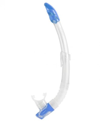 SNORKEL CRESSI SUB GAMMA TRANSPARENTE /AZUL