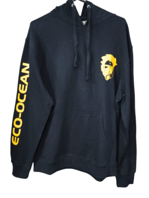 POLERON ECOSUB CON GORRO NEGRO XL