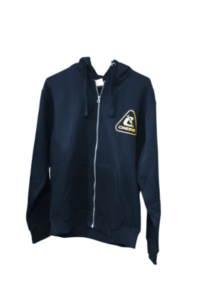 POLERON C/GORRO Y CIERRE COLOR NEGRO  CRESSI