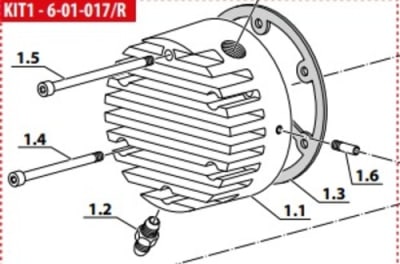 KIT CUBIERTA CABEZAL 1°ESTADO MCH-6 COLTRI 6-01-07/R1