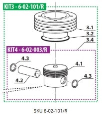 KIT DE CILINDRO 2° ETAPA COLTRI 6-02-101/R1