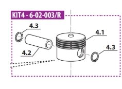 KIT PISTON DE 2° ETAPA COLTRI 6-02-003/R1