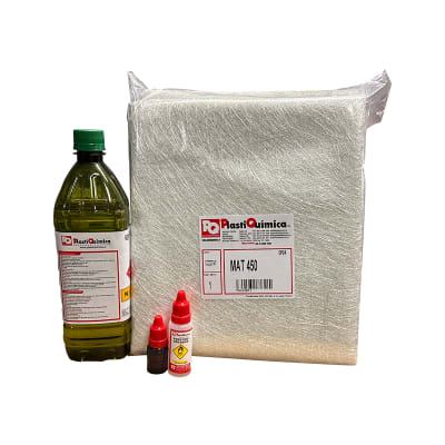 Kit Paño Fibra + Resina reparación Carrocerías