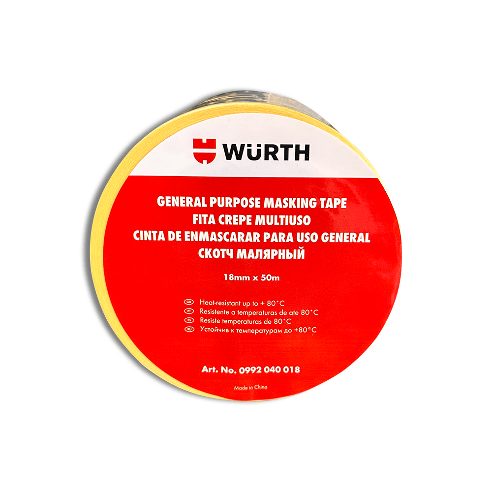 Cinta Enmascarar Masking Tape Amarilla Wurth1
