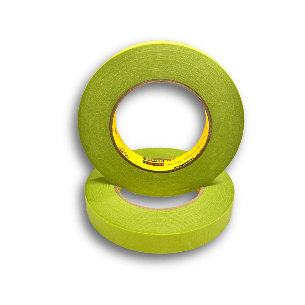 Rollo Cinta Enmascarar 233 Verde 3M 18mm1